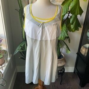 fila mesh dress Fila Double Layer Mesh Dress in Light Blue. Great